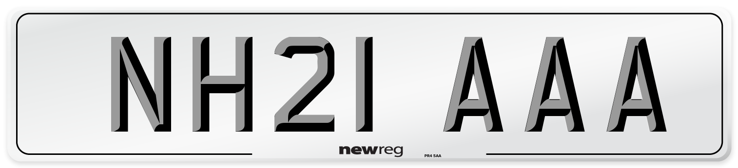NH21 AAA Number Plate from New Reg